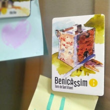 Ilustraciones turísticas Benicàssim. Ilustração tradicional, e Design gráfico projeto de Anna Mingarro Mezquita - 01.05.2021