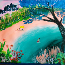 Mi Proyecto del curso: Naturaleza con pintura acrílica: del cuaderno al lienzo . Un proyecto de Ilustración, Pintura, Pintura acrílica y Sketchbook de Arlette Cassot - 13.09.2021
