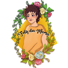 Día de la madre. Un proyecto de Diseño, Ilustración tradicional, Diseño de personajes y Diseño editorial de Natalia Chico Soria - 03.05.2020