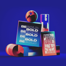 Be Bold // Typo Animation. Traditional illustration, Motion Graphics, 3D, T, and pograph project by Christophe Zidler - 09.16.2021