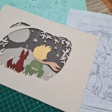 Mi Proyecto del curso: Papercut: crea escenas de papel con profundidad. Un proyecto de Ilustración tradicional, Artesanía, Diseño editorial, Papercraft, Stor, telling, Encuadernación, Ilustración infantil y DIY de L J - 16.09.2021