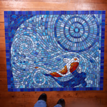 My project in Introduction to Mosaic Artwork course. Arts, Crafts, Furniture Design, Making, Decoration, Ceramics, and DIY project by Susanne Merrett - 09.17.2021