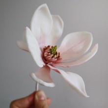 Sugar Magnolias & Marbled Fondant. Design, Artesanato, e Culinária projeto de Cynthia Irani - 18.09.2021