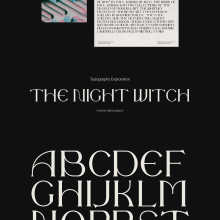 The Night Witch-Typography Visuals. Un proyecto de Diseño, Tipografía y Diseño tipográfico de Andrea Jelic - 21.09.2021