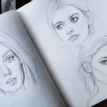 Mi Proyecto del curso: Sketchbook de retrato: explora el rostro humano. Un proyecto de Bocetado, Dibujo, Dibujo de Retrato, Dibujo artístico y Sketchbook de alonsoflavia1 - 21.09.2021