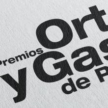 PREMIOS ORTEGA Y GASSET_ EL PAÍS. Events, Graphic Design, Lettering, and Logo Design project by David Gutiérrez Villeta - 09.24.2021