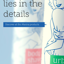 Illustrations, Design and Packaging for Bio Marina beauty lines.. Ilustração tradicional, Design gráfico, e Packaging projeto de Gianluca Manna - 24.09.2021