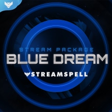 Blue Dream - Stream Package. Design, Motion Graphics, Art Direction, and Graphic Design project by StreamSpell - 09.27.2021