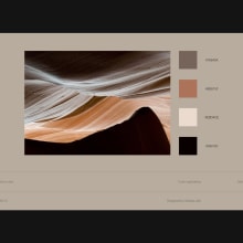  Sandstone visual direction exploration. Un proyecto de Diseño y Diseño Web de Andrea Jelic - 29.09.2021