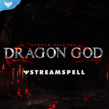 Dragon god - Stream Package. Traditional illustration, Motion Graphics, and Art Direction project by StreamSpell - 09.29.2021