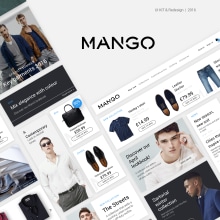 MANGO - UI KIT & Redesign. UX / UI, Arquitetura da informação, Design interativo, Web Design, e Desenvolvimento Web projeto de Belén del Olmo - 07.05.2016