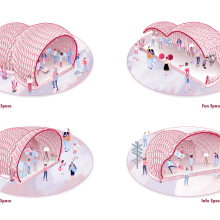 Cave Pavilion. Un proyecto de Diseño, Ilustración tradicional y Arquitectura de PAKKA - 29.09.2021