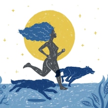Mulheres que correm com os Lobos. Un proyecto de Ilustración tradicional e Ilustración digital de EASdesign - 22.09.2021