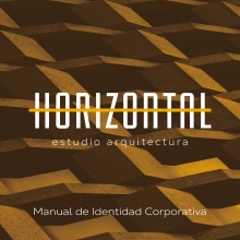 Horizontal Estudio de Arquitectura . Arquitetura, Br, ing e Identidade, e Design de logotipo projeto de Jesús Sánchez Sánchez - 13.09.2021