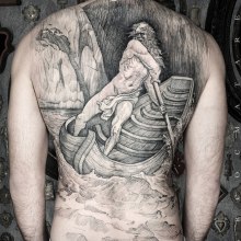 Etching tattoo. Desenho de tatuagens projeto de Marco Matarese - 02.10.2021