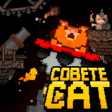 Cobete Cat - Rocket Cat. Videogames projeto de Joaquín Gil - 27.06.2021
