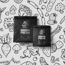 URBAN FRESH. Un proyecto de Br, ing e Identidad, Consultoría creativa, Cocina y Diseño gráfico de Julio Pinilla - 05.10.2021