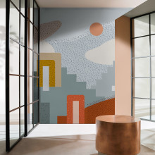 Wall&Decò wallpaper design. Design, Design de interiores, Pattern Design, e Decoração de interiores projeto de Silvia Stella Osella - 05.10.2021