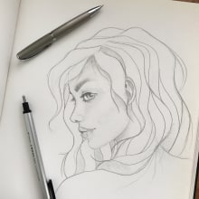 Mi Proyecto del curso: Sketchbook de retrato: explora el rostro humano. Un proyecto de Bocetado, Dibujo, Dibujo de Retrato, Dibujo artístico y Sketchbook de Sarai Jimenez - 06.10.2021