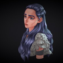 Mystic girl. 3D, and Character Design project by Javier Benver - 10.08.2021
