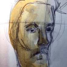 Mi Proyecto del curso: Cuaderno de retratos en acuarela. Un proyecto de Pintura, Pintura a la acuarela, Ilustración de retrato, Dibujo de Retrato y Sketchbook de Ivannia Lazzaro - 11.10.2021