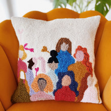 Punch needle pillow - Gather again. A Punch Needle project by byadelinewang - 10.12.2021