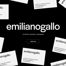 emilianogallostudio. Un proyecto de Diseño, UX / UI y Dirección de arte de Emiliano Gallo - 14.10.2021