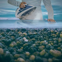 Mar planchado. Photomontage project by Christian Martinez - 10.14.2021