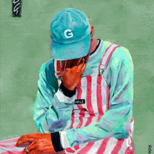 Proyecto final: "GOLF - Tyler The Creator". Digital Illustration, Portrait Illustration, Portrait Drawing, and Digital Painting project by Paula Guillén - 07.02.2021