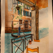 31 days 31 drawings 2021. Traditional illustration, L, scape Architecture, Watercolor Painting, Stor, telling & Ink Illustration project by vacker8 - 10.09.2021