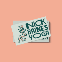 Nick Baines Yoga brand identity. Design, Illustration, Br, ing, Identit, and Logo Design project by Aron Leah - 10.08.2021