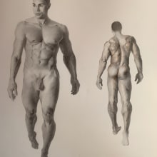My project in Realistic Human Figure Drawing course. Un proyecto de Ilustración tradicional, Bellas Artes, Bocetado, Dibujo a lápiz, Dibujo, Dibujo realista y Dibujo anatómico de herve121 - 18.10.2021
