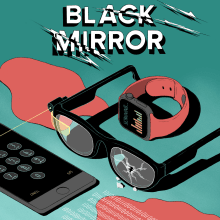 Black Mirror. Projekt z dziedziny Trad, c, jna ilustracja,  R, sunek, Ilustracja c, frowa, Ilustracja w i dawnicza użytkownika Laura Wächter - 25.06.2021