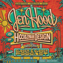 C&C Podcast w/ Jen Hood. Design, Traditional illustration, Advertising, Music, Graphic Design, T, pograph, Lettering, Drawing, Digital Illustration, Digital Lettering, T, pograph, Design, H, Lettering, and Digital Drawing project by David Leutert - 10.08.2021