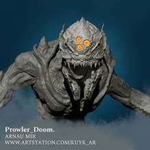 Prowler_Doom.. Un proyecto de 3D, Modelado 3D, Videojuegos, Concept Art y Diseño de personajes 3D de Arnau Mir - 21.10.2021