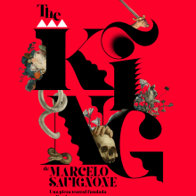 The King - Teatro. Un proyecto de Diseño, Ilustración, Lettering y Diseño de carteles de ZORZAL - 26.10.2021