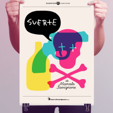 Suerte - Teatro. Un proyecto de Diseño y Diseño de carteles de ZORZAL - 26.10.2021