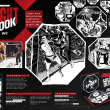 The Fight Book - UFC Ein Projekt aus dem Bereich Traditionelle Illustration, Werbung und Digitales Marketing von Felipe Libano - 27.10.2021
