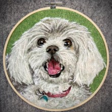 My project in Needle Felting: Paint Portraits with Wool course. Arts, Crafts, Textile Illustration, Fiber Arts, and Naturalistic Illustration project by ldmort - 11.23.2021