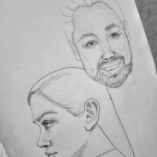 Mi Proyecto del curso: Sketchbook de retrato: explora el rostro humano. Un proyecto de Bocetado, Dibujo, Dibujo de Retrato, Dibujo artístico y Sketchbook de Mariel Mogollón Luna - 27.10.2021