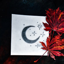 Moon Child. Un projet de Illustration traditionnelle, Conception de tatouage et Illustration botanique de Jazz - 28.10.2021