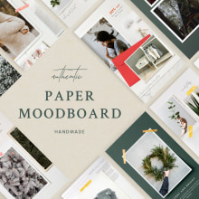 Paper Moodboard - Social Kit. Social Media, and Social Media Design project by Sparrow & Snow - 12.18.2018