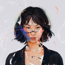 HoYeon Jung. Un proyecto de Ilustración tradicional, Ilustración digital e Ilustración de retrato de Leo Jimenez Art - 28.10.2021