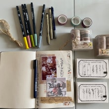 Mi Proyecto del curso:  Bullet journal creativo: planificación y creatividad . Un proyecto de Ilustración tradicional, Lettering, Dibujo, H y lettering de deltimena - 01.11.2021