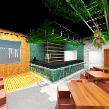 Mi Proyecto del curso: Diseño de interiores para restaurantes. Un proyecto de Instalaciones, Arquitectura interior, Diseño de interiores, Interiorismo y Retail Design de Darwin Machiste - 30.10.2021