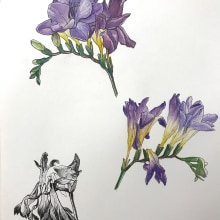 My project in Botanical Sketchbooking: A Meditative Approach course. Traditional illustration, Sketching, Drawing, Watercolor Painting, Botanical Illustration, and Sketchbook project by Svilena Mateeva - 11.06.2021