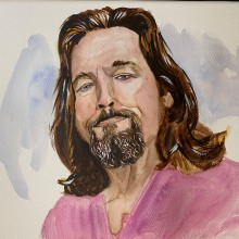 My project in Caricature in Watercolor course. Traditional illustration, Watercolor Painting, Portrait Illustration, and Portrait Drawing project by Yigit Cakar - 11.11.2021