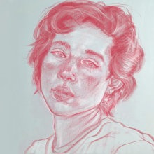 My project in Portrait Sketchbooking: Explore the Human Face course. Un proyecto de Bocetado, Dibujo, Dibujo de Retrato, Dibujo artístico y Sketchbook de drawingsthingsstuff - 01.10.2021