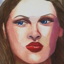 Portrait. Un proyecto de Pintura, Pintura a la acuarela y Dibujo de Retrato de Caroline Knight - 13.11.2021