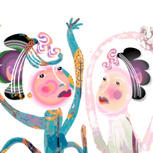 My project in Illustration of Characters with Style course. Un proyecto de Ilustración tradicional, Diseño de personajes, Cómic y Humor gráfico de Ros Gunwhy - 11.11.2021